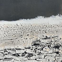 Peinture Entre rugosité et douceur par Escolier Odile | Tableau Abstrait Acrylique, Carton, Sable