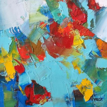 Peinture Afeeling of happiness par Virgis | Tableau Abstrait Huile minimaliste