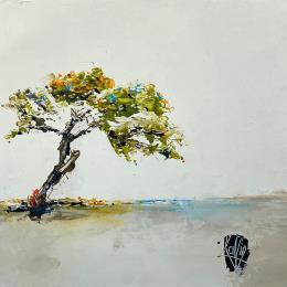 Peinture Arbre de vie par Raffin Christian | Tableau Figuratif Acrylique, Huile Paysages
