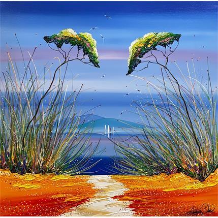 Peinture Le chemin nouveau par Fonteyne David | Tableau Figuratif Acrylique Paysages