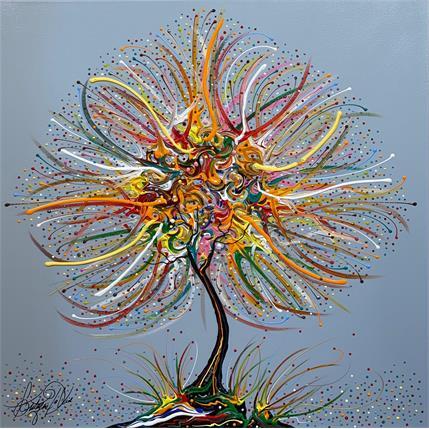 Painting Naissance des passions  by Fonteyne David | Painting Figurative Acrylic Landscapes