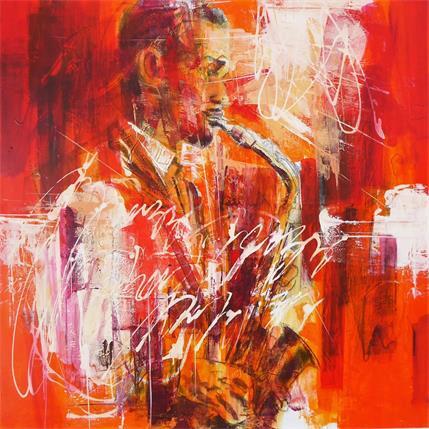 Peinture Jazz Hop par Silveira Saulo | Tableau Abstrait Acrylique, Huile scènes de vie