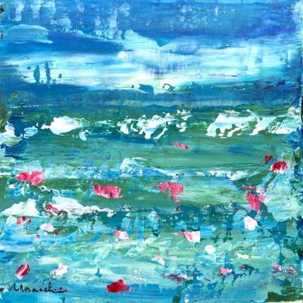 Peinture D403 par Moracchini Laurence | Tableau Abstrait Acrylique Marine, Paysages