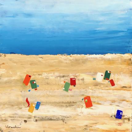 Peinture T 418 par Moracchini Laurence | Tableau Figuratif Acrylique Marine, Minimaliste
