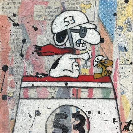 Peinture Snoopy 53 par Marie G.  | Tableau Pop-art Acrylique, Bois Icones Pop