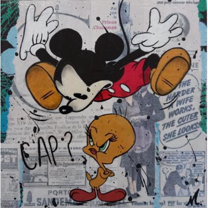 Peinture La chute par Marie G.  | Tableau Pop-art Acrylique, Bois Icones Pop