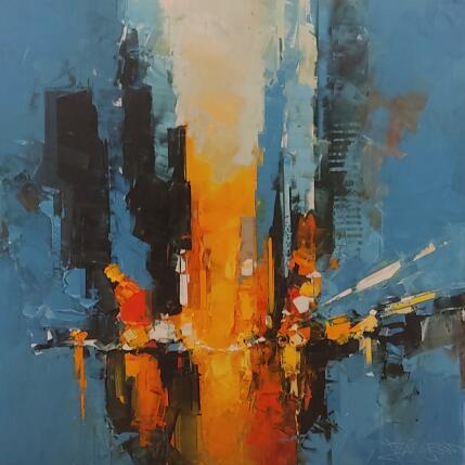 Peinture Morning par Castan Daniel | Tableau Figuratif Huile scènes de vie, Urbain