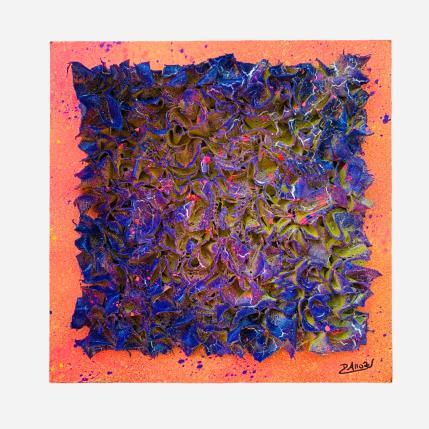 Peinture In my galaxy par Dalloz Julie | Tableau Matiérisme Bois, Graffiti, Textile, Upcycling Minimaliste