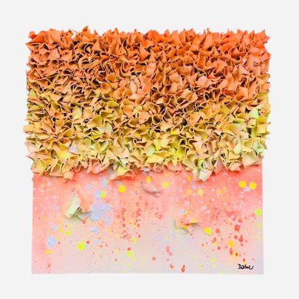 Peinture Golden Hour par Dalloz Julie | Tableau Matiérisme Bois, Graffiti, Textile, Upcycling Minimaliste