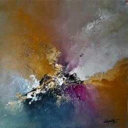 Painting Entre deux by Dupetitpré Roselyne | Painting Abstract Acrylic Minimalist, Pop icons