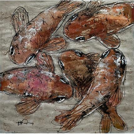 Peinture In the Pond par Maury Hervé | Tableau Art Singulier Animaux