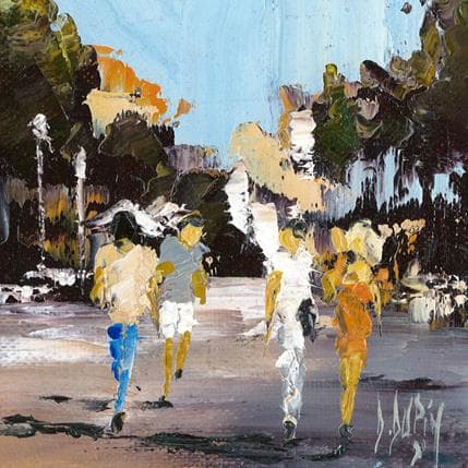 Painting Comme eux by Dupin Dominique | Painting Figurative Oil Life style