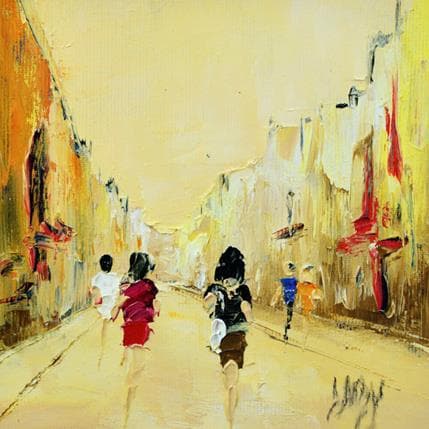 Painting Galbinus by Dupin Dominique | Painting Figurative Oil Urban