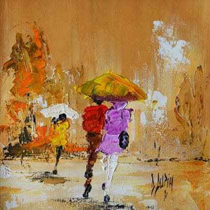 Peinture Sous abri par Dupin Dominique | Tableau Figuratif Huile Scènes de vie