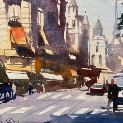 Peinture Oct 22 - 28 par Khodakivskyi Vasily | Tableau Figuratif Aquarelle Urbain