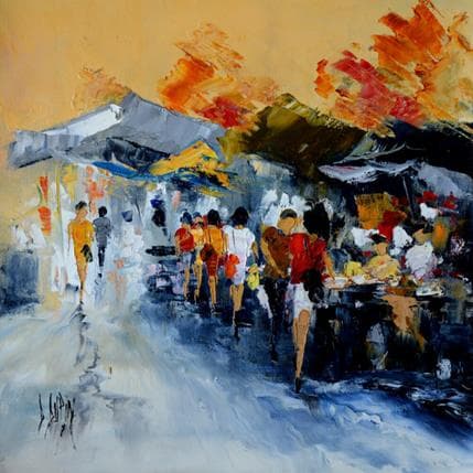 Painting Les Primeurs by Dupin Dominique | Painting Figurative Oil Life style