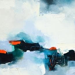 Painting Tout me plait by Dumontier Nathalie | Painting Abstract Oil Minimalist