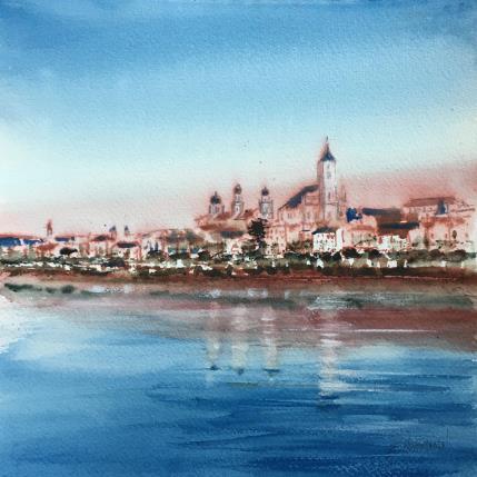 Painting Donau 3 by Hoffmann Elisabeth | Painting Figurative Watercolor Urban