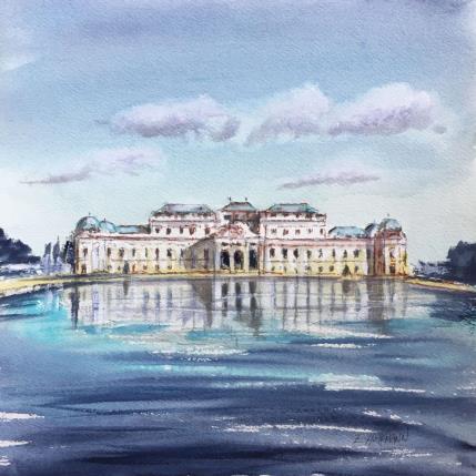 Painting Belvedere 2 by Hoffmann Elisabeth | Painting Figurative Watercolor Urban