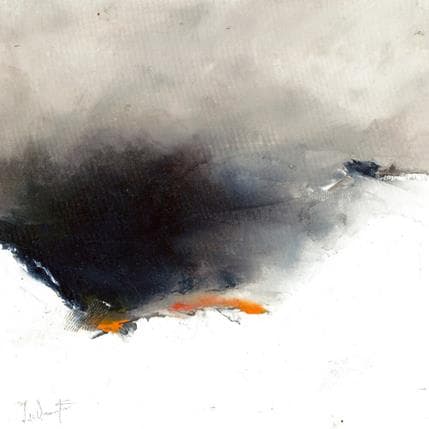 Painting Où vont les belles âmes by Dumontier Nathalie | Painting Abstract Oil Minimalist