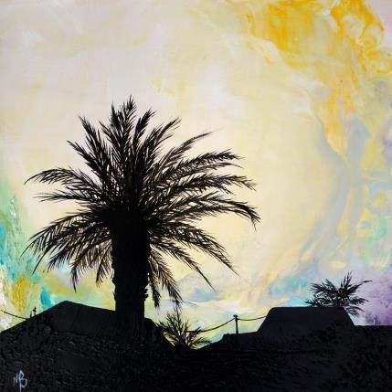 Peinture A l'aube par Blandin Magali | Tableau Figuratif Acrylique, Huile Minimaliste, Paysages