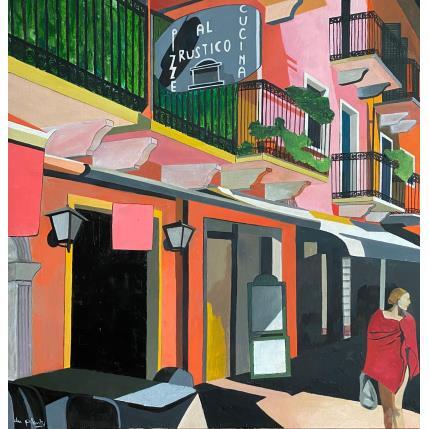Peinture Lazise par Du Planty Anne | Tableau Figuratif Huile Urbain