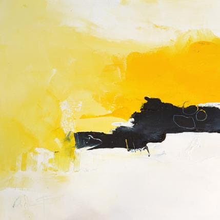 Painting Je t'aime à la folie by Dumontier Nathalie | Painting Abstract Oil Minimalist