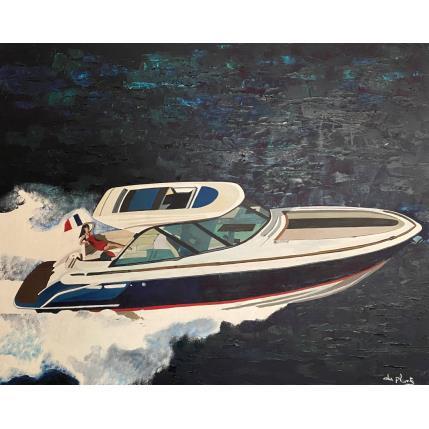 Peinture Riva 5 par Du Planty Anne | Tableau Figuratif Huile Marine, Urbain