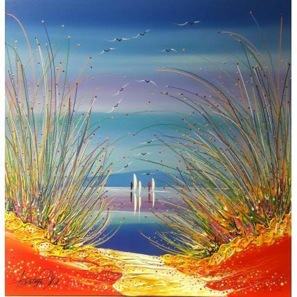 Peinture Toi et moi vers la mer par Fonteyne David | Tableau Figuratif Acrylique, Huile Marine