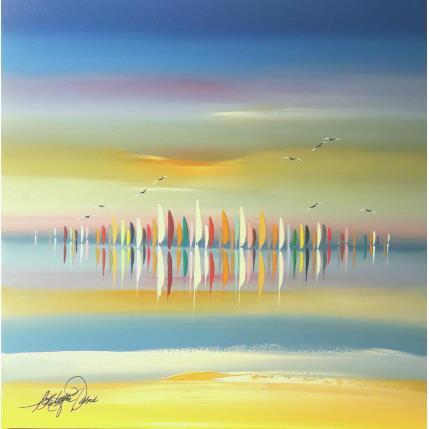 Gemälde Les voiles du désir von Fonteyne David | Gemälde Figurativ Acryl, Öl Marine