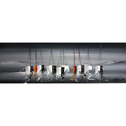 Pintura L'amour ce soir d'été en mer por Fonteyne David | Pintura Figurative Acrylic, Oil Marine