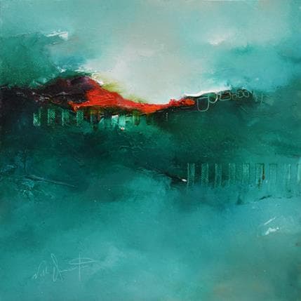 Peinture J'entends ta douleur par Dumontier Nathalie | Tableau Abstrait Huile Minimaliste