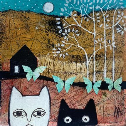 Peinture Perdidos par Arias Parera Almudena | Tableau Art naïf Acrylique Animaux, Paysages