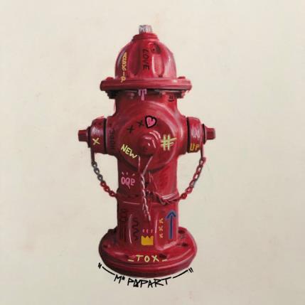 Peinture Street Fire Hydrant par MR.P0pArT | Tableau Street Art Graffiti Urbain