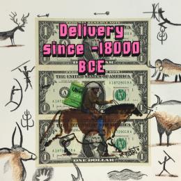 Gemälde Face Delivery von MR.P0pArT | Gemälde Street art Acryl, Collage, Graffiti Gesellschaft, Modus, Tiere