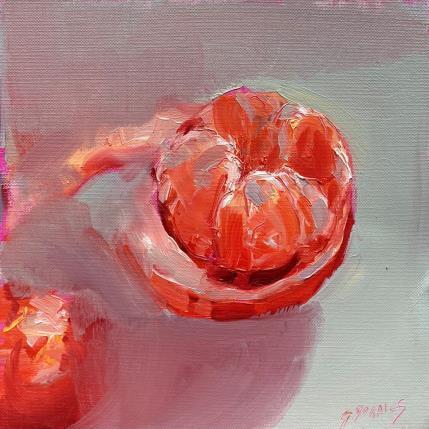 Painting MANDARINE by Morales Géraldine | Painting Figurative Acrylic, Oil Pop icons, Still-life