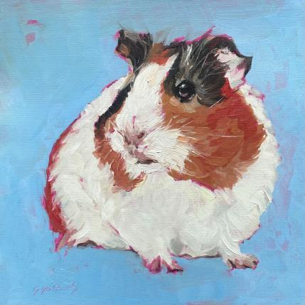 Peinture COBAYE par Morales Géraldine | Tableau Figuratif Acrylique, Huile Animaux