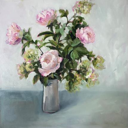 Peinture BOUQUET PASTEL par Morales Géraldine | Tableau Figuratif Acrylique, Huile Natures mortes