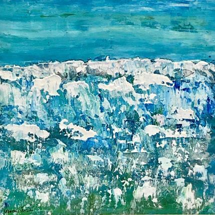 Peinture D412 par Moracchini Laurence | Tableau Abstrait Acrylique Marine, Paysages
