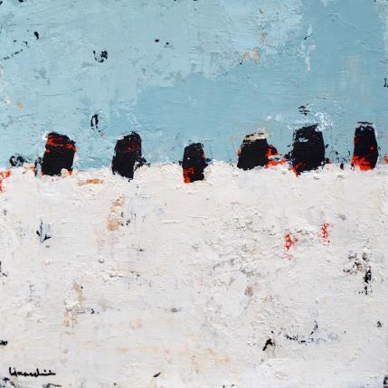 Peinture V445 par Moracchini Laurence | Tableau Abstrait Acrylique Paysages