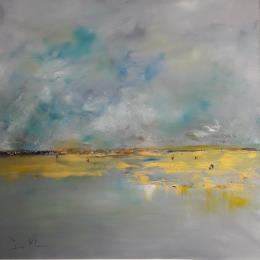 Pintura Lorsque l'océan se retire por Klein Bruno | Pintura Figurative Oil Marine