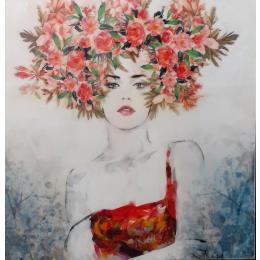 Peinture De frente II par Bofill Laura | Tableau Figuratif Acrylique, Bois Portraits