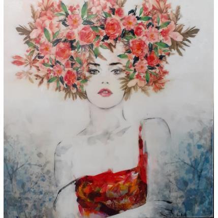 Peinture De frente II par Bofill Laura | Tableau Figuratif Acrylique, Bois Portraits