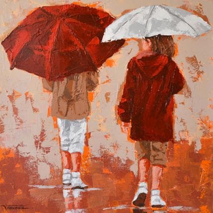 Peinture Calido par Escobar Francesca | Tableau Figuratif Acrylique scènes de vie