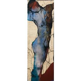 Painting Lignes de vie II by Chaperon Martine | Painting Figurative Acrylic Nude