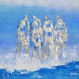 Painting Ambiance iodée by Escolier Odile | Painting Figurative Acrylic Landscapes