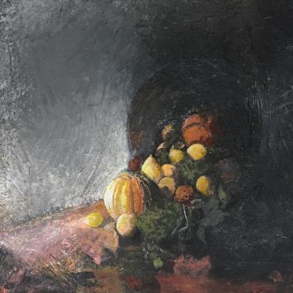 Peinture Petit Marron par Rocco Sophie | Tableau Art Singulier Acrylique, Collage, Huile, Sable