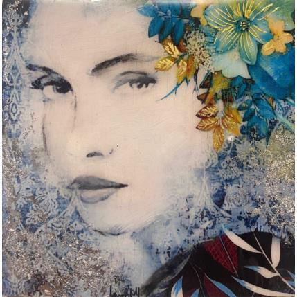 Peinture Dis azul par Bofill Laura | Tableau Figuratif Acrylique, Bois Portraits