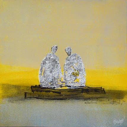 Peinture Couleur du jour par Escolier Odile | Tableau Figuratif Acrylique Paysages