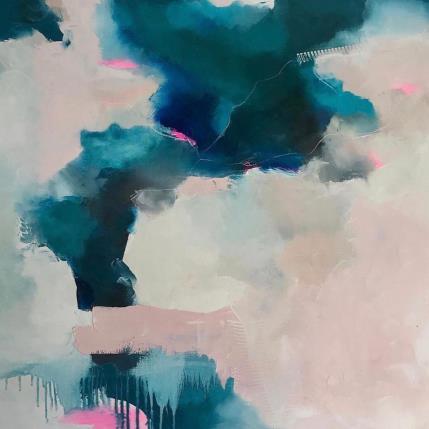 Peinture De la douceur avant toute chose par Dumontier Nathalie | Tableau Abstrait Huile minimaliste